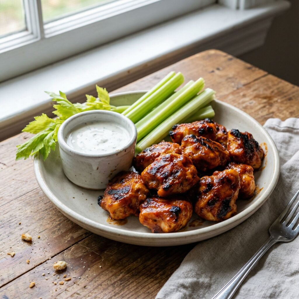 Air Fryer BBQ Chicken Bites – Juicy, Smoky, and Low-Carb serving