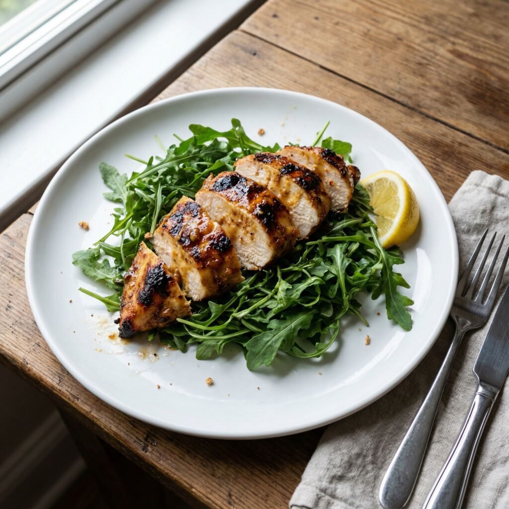 Keto Air Fryer Honey Mustard Chicken Breast – Juicy & Tangy Dinner serving