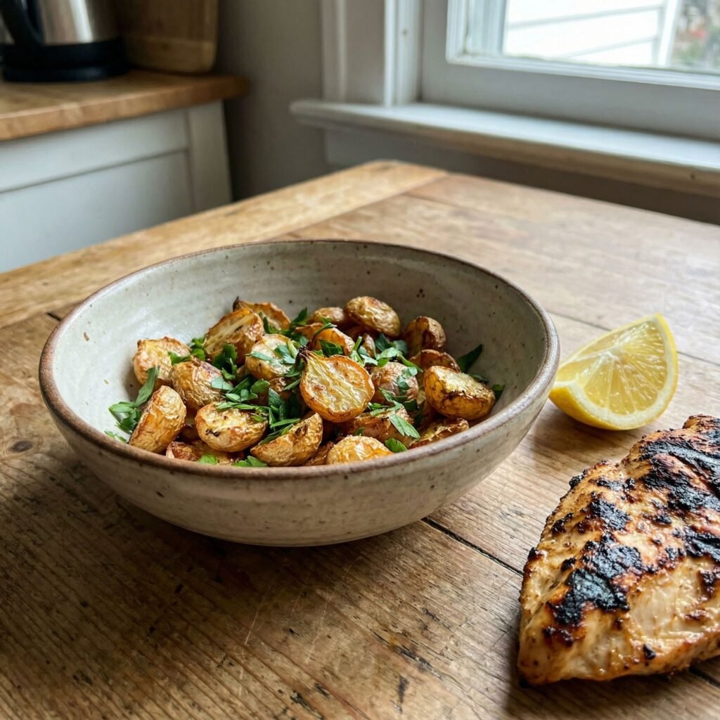 Keto Air Fryer Crispy Radishes – The Perfect Potato Swap serving